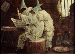 Músico Buffoons de Hubert Robert