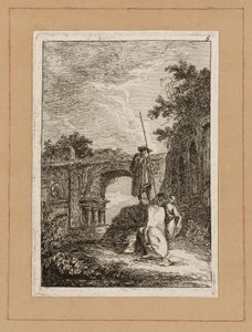 Placa Oito de Noites em Roma de Hubert Robert