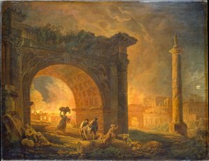 Ruínas romanas de Hubert Robert