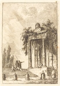 Passos para os quatro marcos de Hubert Robert