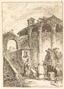 O Templo Antigo de Hubert Robert