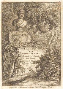 O busto do retrato de Hubert Robert