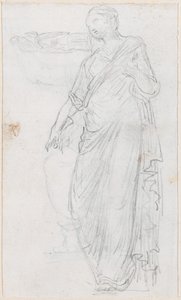 Mulher de Toga [verso] de Hubert Robert