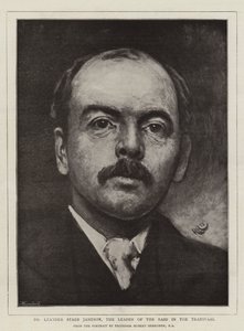 Dr. Leander Starr Jameson, o líder do ataque no Transvaal