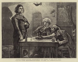 Noventa e três, Danton, Robespierre e Marat na loja de vinhos