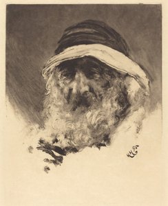 Estudo de uma cabeça árabe de Hubert von Herkomer