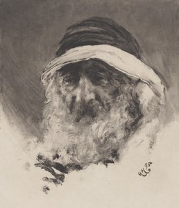 Estudo de uma cabeça árabe, 1895. de Hubert von Herkomer