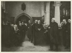 A capela da Cartuxa (gravura) de Hubert von Herkomer