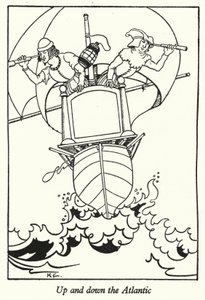 Acima e abaixo do Atlântico (litho) de Hugh Chesterman
