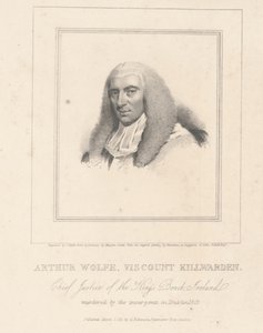 Arthur Wolfe, Visconde Killwarden, gravado por G. Robinson