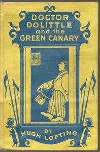 Capa do livro para Doutor Dolittle e o Canário Verde por Hugh Lofting, década de 1940 de Hugh Lofting