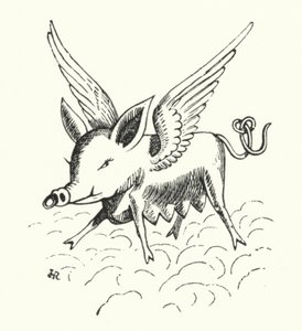 Porco voador (litho)