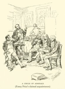 Um Círculo de Almirantes, conhecidos de Fanny Price (gravura) de Hugh Thomson