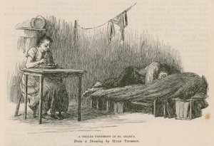 Um porão de adega em St Giles, em Londres de Hugh Thomson