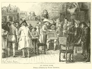 Uma sala de leilão de Hugh Thomson