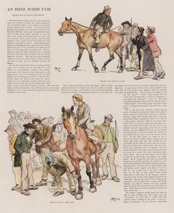 Uma feira irlandesa de cavalos