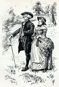 Uma ilustração do Vigário de Wakefield, 1889, 1907 de Hugh Thomson
