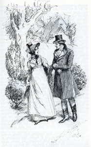 "Emma et Mr Knightley" (ilustração) de Hugh Thomson