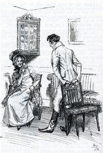 "Emma et Mr Knightley" (ilustração) de Hugh Thomson