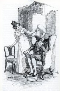 "Emma et Mr Knightley" (ilustração) de Hugh Thomson