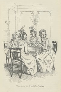Eu posso responder por isso, disse a sra. Jennings, 1896 de Hugh Thomson
