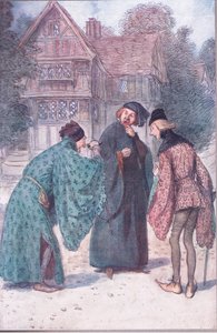 "Se ele tivesse vinte anos Sir John Falstaffs, não abusaria de Robert Shallow Esquire!", ilustração de 