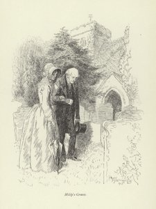 Ilustração para Amos Barton de George Eliot de Hugh Thomson