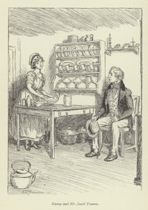 Ilustração para Amos Barton de George Eliot de Hugh Thomson
