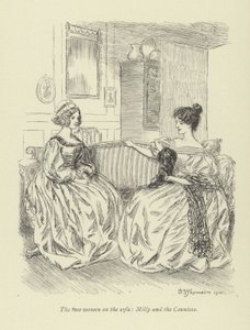 Ilustração para Amos Barton de George Eliot de Hugh Thomson