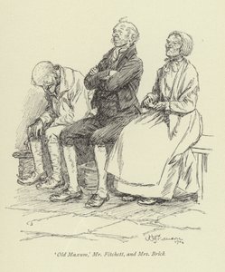 Ilustração para Amos Barton de George Eliot de Hugh Thomson
