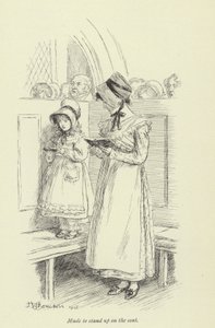 Ilustração para Amos Barton de George Eliot de Hugh Thomson
