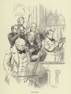 Ilustração para Amos Barton de George Eliot de Hugh Thomson