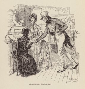 Ilustração para Cranford por Mrs Gaskell (gravura) de Hugh Thomson