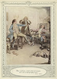 Ilustração para Goldsmith&39;s Stoops to Conquer