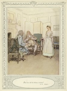 Ilustração para Goldsmith&39;s Stoops to Conquer