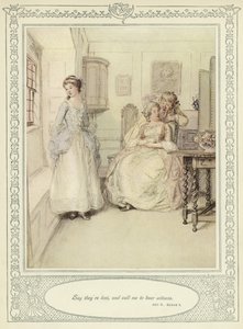 Ilustração para Goldsmith&39;s Stoops to Conquer