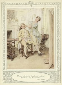 Ilustração para Goldsmith&39;s Stoops to Conquer