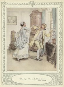 Ilustração para Goldsmith&39;s Stoops to Conquer
