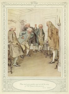 Ilustração para Goldsmith&39;s Stoops to Conquer