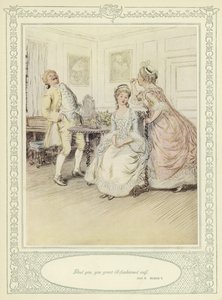 Ilustração para Goldsmith&39;s Stoops to Conquer