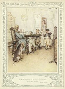 Ilustração para Goldsmith&39;s Stoops to Conquer de Hugh Thomson