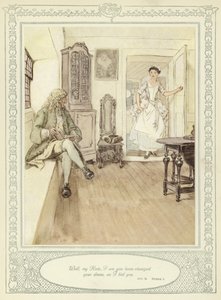 Ilustração para Goldsmith&39;s Stoops to Conquer