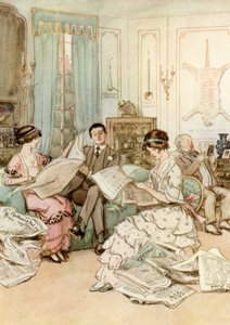 Ilustração para JM Barrie "s O Crichton Admirável de Hugh Thomson