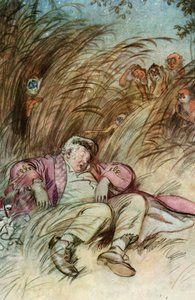 Ilustração para JM Barrie "s O Crichton Admirável de Hugh Thomson