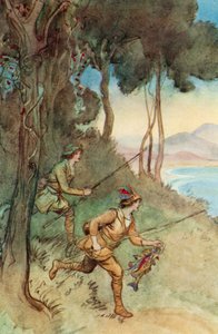 Ilustração para JM Barries O Crichton Admirável de Hugh Thomson