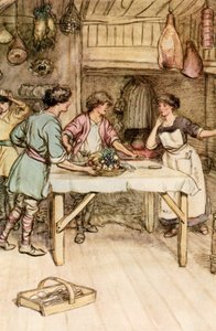 Ilustração para JM Barries O Crichton Admirável de Hugh Thomson