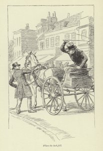 Ilustração para Janets Arrependimento por George Eliot de Hugh Thomson
