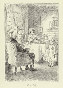 Ilustração para Janets Arrependimento por George Eliot de Hugh Thomson