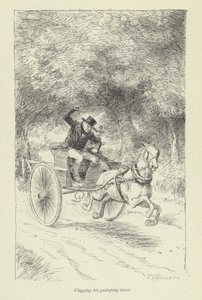 Ilustração para Janets Arrependimento por George Eliot de Hugh Thomson