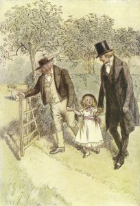Ilustração para Janets Arrependimento por George Eliot de Hugh Thomson